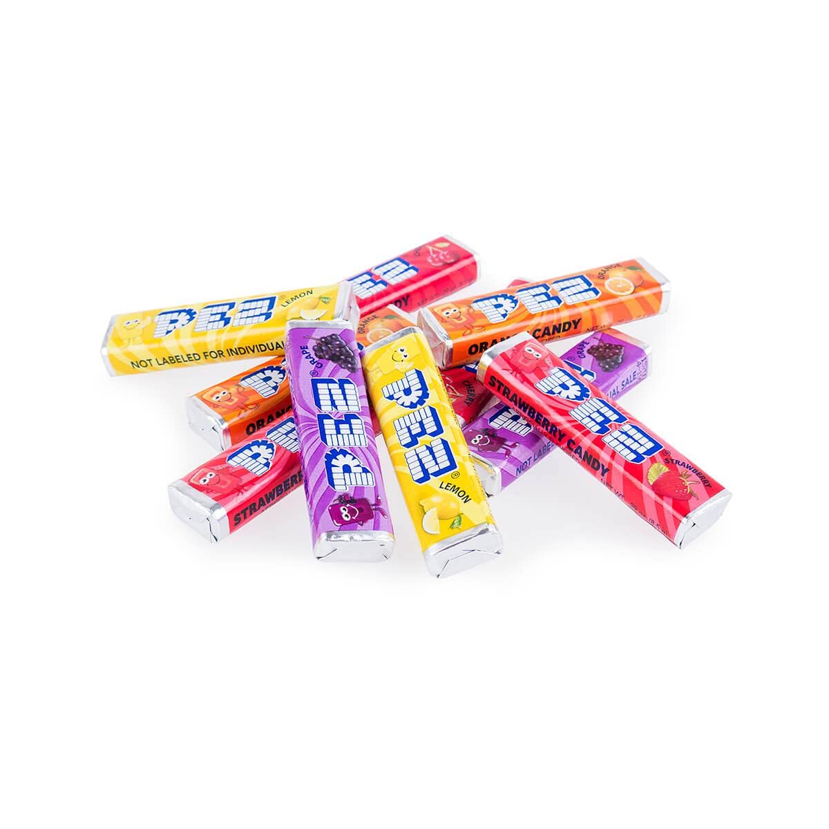 Snackadilly Pez Candy Refills (About 100 Rolls) "Value Size" 2Lb Bulk Bag - Cherry, Strawberry, Lemon, Grape, Orange, & Raspberry Flavors - By Snackadilly