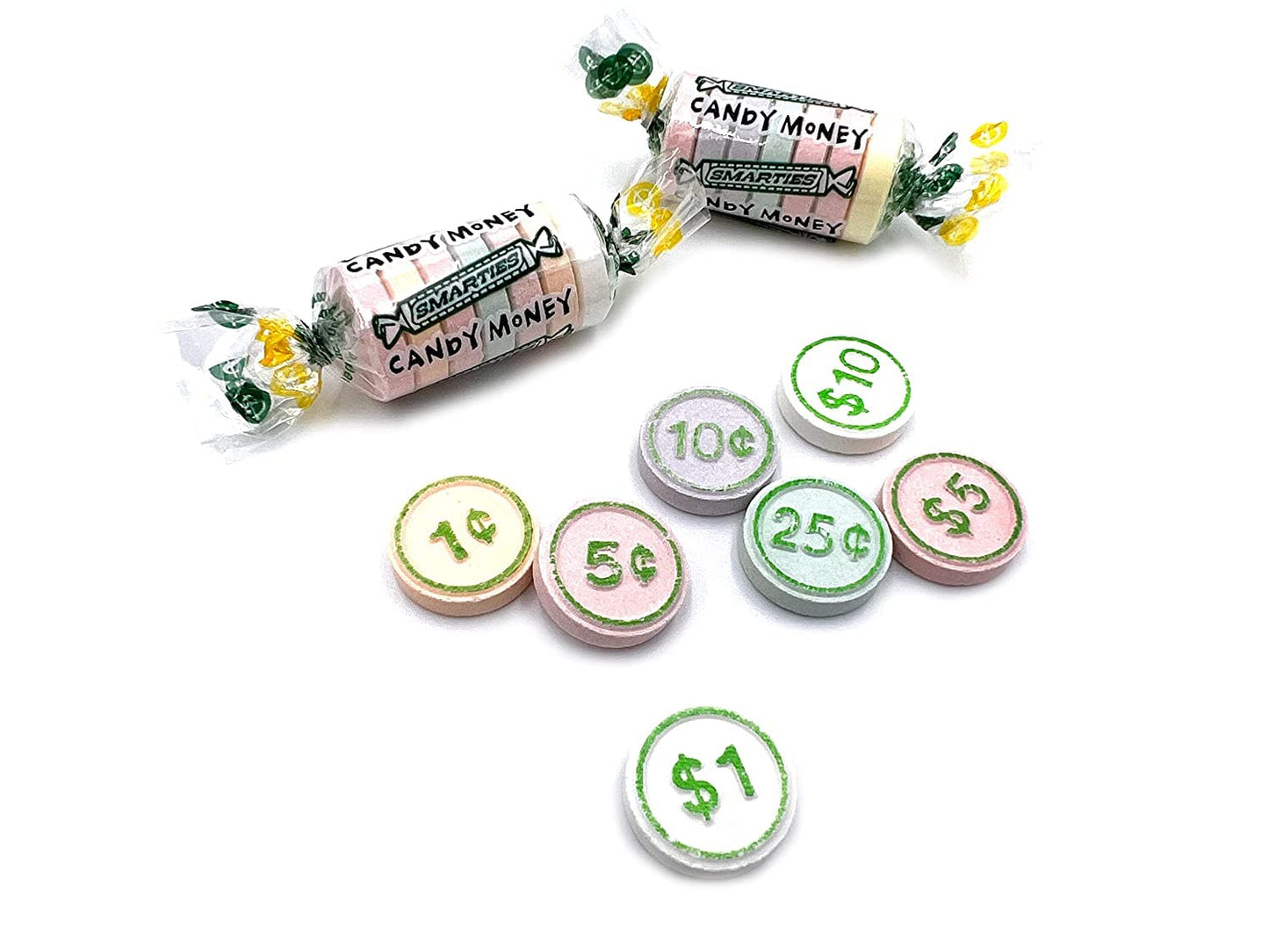 Candy Money Rolls 2Lb Bulk Bag - Candy Coins In Assorted Fruit Flavors - Packaged By By Snackadilly
