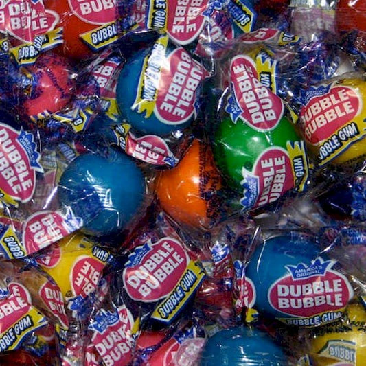 Bubble Gum Balls Wrapped - 1 Pound Bag Of Colorful Bubblegum Balls - Assorted Fruit Flavors - About 80 Balls Per Bag - Freshly Packed By Snackadilly