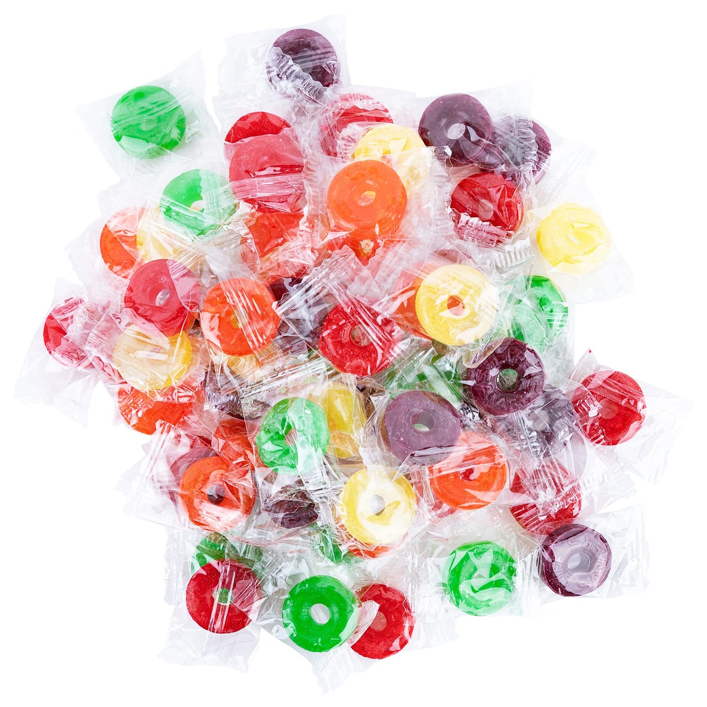 Life Savers Hard Candy - 5 Flavors: Cherry, Raspberry, Watermelon, Orange and Pineapple - 1.5 Lbs. - 24 Oz. Packaged By Snackadilly