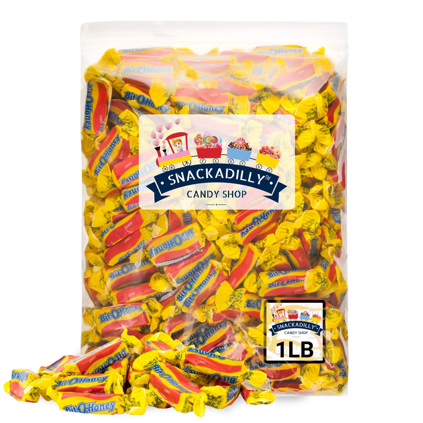 Bit O Honey Retro Candy 1 LB Bag Of Delicious Old Fashioned Candy - About 68 Pieces - Freshly Packaged By Snackadilly