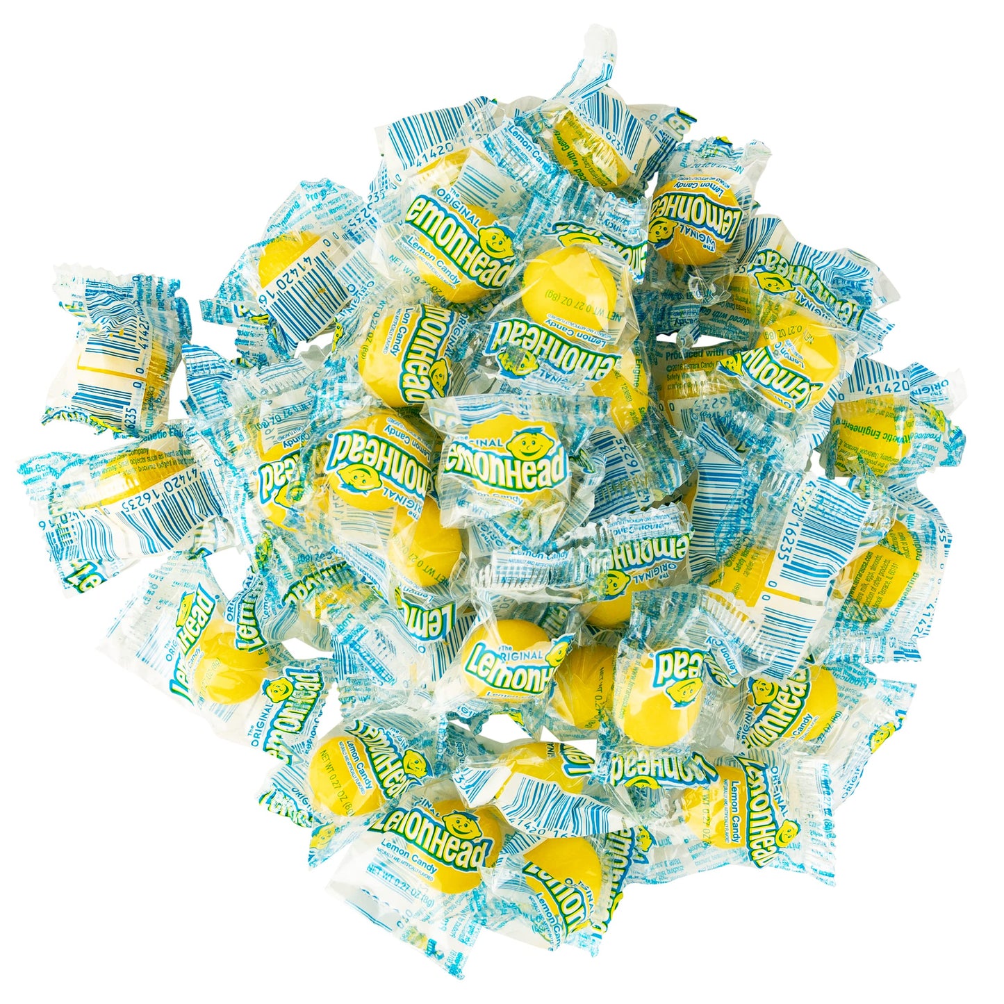 Lemonheads Bulk 3lb Box Of Iconic Sour Lemon Candy - 150 Individually Wrapped Lemon Heads - Hard lemon Candy